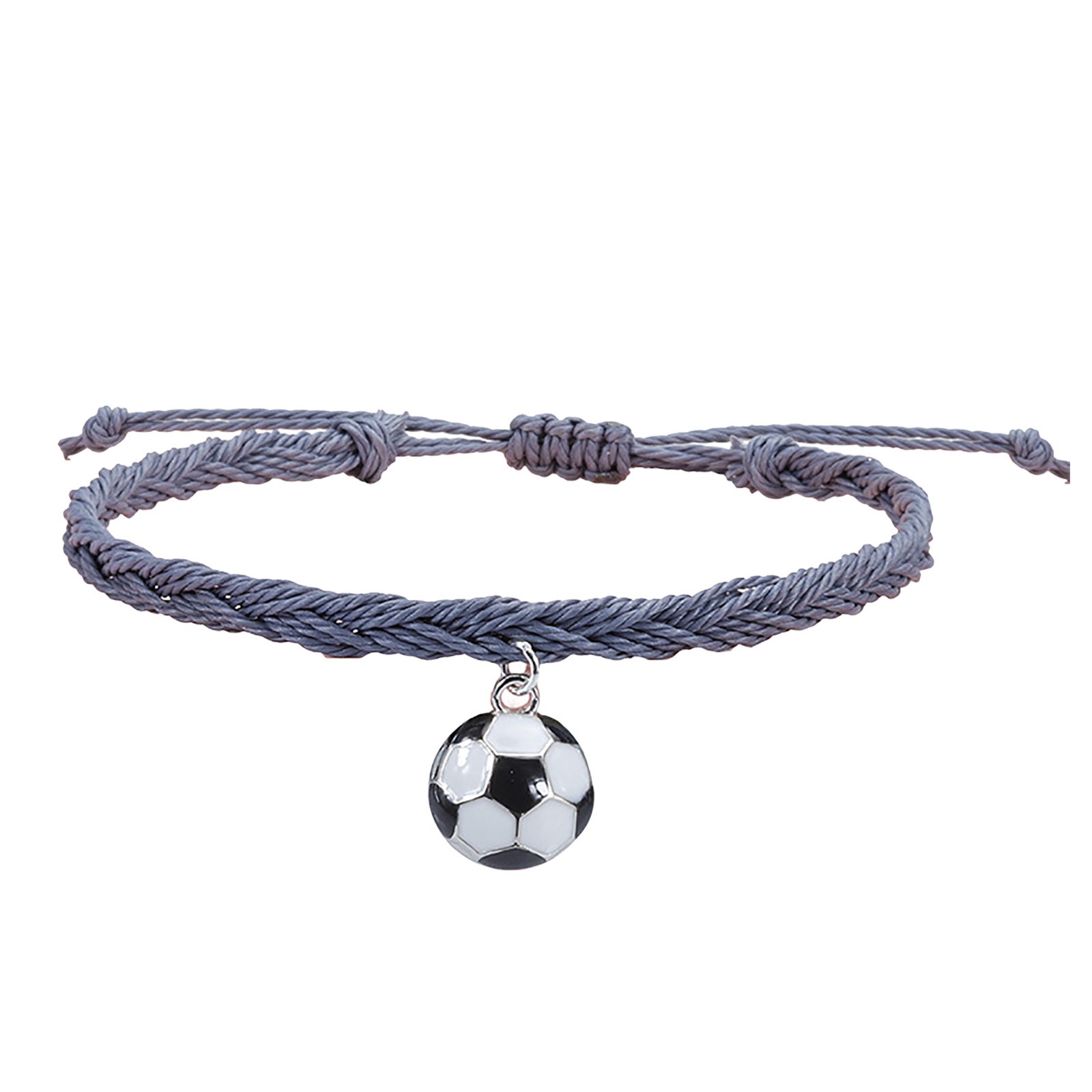 thumbnail image 2 of Pulseras de Fútbol Charm Favors Fútbol Negro Rojo Blanco Marrón Pulseras de Fútbol Cuentas Ajustable Inspirational for Teens Adults Sport Birthday Football Favors For, 2 of 2
